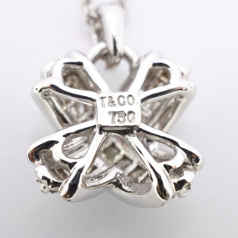 TIFFANY & CO. 18k White Gold Diamond Necklace - Picture 6 of 8